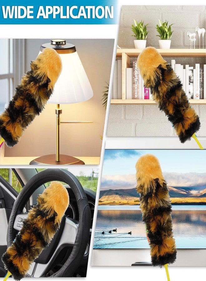 Voir Magic Fiber Static Feather Duster for Dusting, Home Cleaning, Ceiling Fans, High Surfaces, Car Dashboard Cleaner and Multipurpose Use Billy Duster Black and Orange (Pack of 1) - Image 4